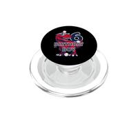Dinosaure Anniversaire garçon 6 Ans Dinosaure Baseball 6ème Anniversaire PopSockets PopGrip pour MagSafe