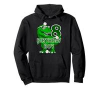 Dinosaure Anniversaire garçon 8 Ans Dinosaure Baseball 8ème Anniversaire Sweat à Capuche