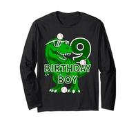 Dinosaure Anniversaire garçon 9 Ans Dinosaure Baseball 9e Anniversaire Manche Longue