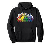 Dinosaure arc-en-ciel LGBT Allysaurus Mois de la fierté gay Sweat à Capuche