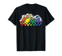 Dinosaure arc-en-ciel LGBT Allysaurus Mois de la fierté gay T-Shirt