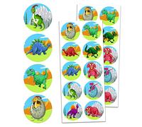 Dinosaure Autocollant Gommettes Stickers - 20 Feuilles, 200 Autocollant