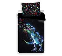 Dinosaure Black - Parure de Lit - Housse de Couette Coton
