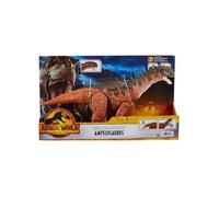 Dinosaure Brun Mega Action : Ampelosaurus 35 cm - Dino Dominion Articulé - Pour Jurassic World - Set Animaux