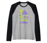 Dinosaure cité T-Rex Cute Kids Back to School Manche Raglan