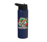 Dinosaure de karaté, karaté pour enfants, karatesaurus, arts martiaux Stainless Steel Insulated Water Bottle