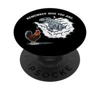Dinosaure de Poulet drôle, rappelez-Vous Qui Vous êtes PopSockets PopGrip Adhésif
