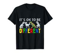 Dinosaure de Sensibilisation à l'Autisme pour garçons It's OK to Be Different T-Shirt