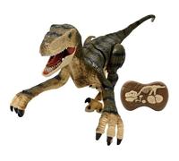 Lexibook – Dinosaure télécommandé Raptor DINO01 – Articulé, rugissements, télécommande fossile incluse