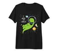 Dinosaure Dino I Need Space Astronaute Planets Stars Lover T-Shirt Haut de Gamme