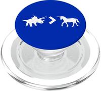 Dinosaure Dino supérieur à Licorne Humour Enfants Féminisme PopSockets PopGrip pour MagSafe