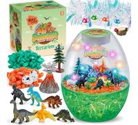 Dinosaure DIY Lampe de Nuit pour Enfants, Bricolage Enfant avec Kits de Loisirs Créatifs Enfants, Activité Manuelle Enfant, Dinosaure Jouet Cadeau Anniversaire pour Fille 3 4 5 6 7 8 9 10 Ans