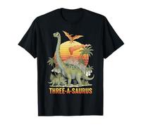 Dinosaure drôle 3ème Anniversaire Brontosaure 3 Ans T-Shirt