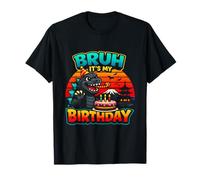 Dinosaure drôle It's My Birthday Retro Sunset Monster Kaiju T-Shirt