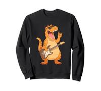 Dinosaure drôle Musique Rock Joueur de Guitare T-Rex Sweatshirt