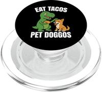 Dinosaure drôle T-Rex Taco Dog - Eat Tacos Pet Doggos PopSockets PopGrip pour MagSafe