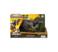 Dinosaure Dryptosaurus 26 cm - Articulé Et Sonore - Jurassic World - Dino Trackers - Set Animaux Préhistorique + 1 Carte Tigre