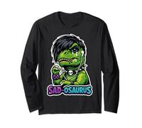 Dinosaure Emo Dinosaure Triste Dinosaure émotionnel Dinosaure Existentiel Manche Longue