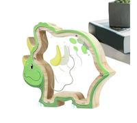 Dinosaure en Bois | Épargne pièces de Monnaie | Boîte à Monnaie pour | Garçons et Filles | Crèche pour Chambre d'enfant, Chambre à Coucher, décoration d'étagère | Cadeau Amusant en