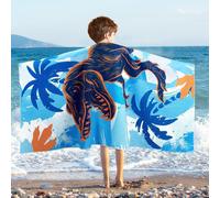 Dinosaure Enfant Serviette De Plage-76x150 Cm Serviettes De Bain Anti-Sable À Séchage Rapide Pour Garçons Ultra-Douce Et Absorbante,Serviette De Camping,De Voyage Et De Pique-Nique