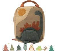 Dinosaure Enfants Sac à Dos Sac à Dos Bébé Enfant Cartable pour Tout-Petit, avec Motif de Dessin Animé Mignon, Sac à Dos en Toile, Mode Maternelle Cartable pour Enfant de 2 à 8 Ans