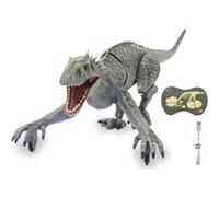 JAMARA Exoraptor 410180 Dinosaure Exoraptor Li-ION 3,7 V 2,4 GHz Pieds Avant sur 2 roulettes Pièces Mobiles RC réaliste Rugissement de Dinosaure télécommandé Gris