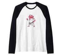 Dinosaure Fait du karaté Manche Raglan