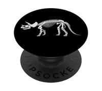 Dinosaure fossile tricératops squelette paléontologue dinosaure PopSockets PopGrip Adhésif