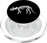 Dinosaure fossile tricératops squelette paléontologue dinosaure PopSockets PopGrip pour MagSafe