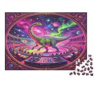 Dinosaure Géant Puzzle 1000 Pièces Jeu de Puzzle 1000 Pièces Papier pour Adultes Scène Cosmique Fantaisie Détente Décoration Cadeau 70x50cm/1000pcs