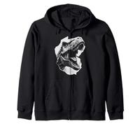 Dinosaure Graphique Archéologie Motif Impression Art Sweat à Capuche