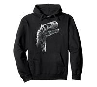 Dinosaure Graphique Archéologie Motif Squelette Impression Art Sweat à Capuche