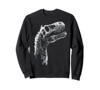 Dinosaure Graphique Archéologie Motif Squelette Impression Art Sweatshirt