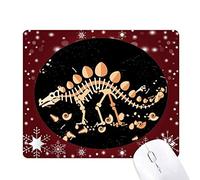 dinosaure grass énorme stégosaure tapis de souris en hiver flocon de neige