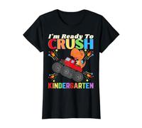 Dinosaure I'm Ready to Crush Kindergarten Fun School Boy Girl T-Shirt Graphique avec Valeur