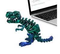 Dinosaure Imprimé En 3D - Figurine Articulée En Résine | Modèle Animal Résistant À L'usure - Conception À Mouvement Pour Un Affichage Articulé, Idéal Pour Les Figurines De Bureau Ou De Chevet Da