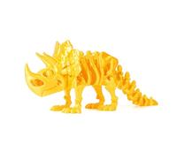 Dinosaure Imprimé en 3D Tricératops Imprimé en 3D pour Soulagement du Stress Bureau à Domicile Décoration Décompression-Silk Gold||22cm/8.7in