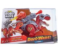 Dinosaure interactif - ZURU - ROBO ALIVE Dino Wars T-Rex - Marche et rugit - Armure défensive - Lance-missile