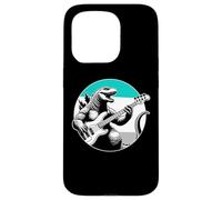 Dinosaure Jouant de la Guitare Basse Cadeau pour Guitare Basse T-Rex Coque pour iPhone 15 Pro