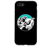 Dinosaure Jouant de la Guitare Basse Cadeau pour Guitare Basse T-Rex Coque pour iPhone SE (2020) / 7/8