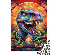 Dinosaure Jungle Pyramide Puzzle, 1000 Pièces pour Adultes Haute Qualité