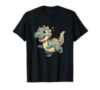 Dinosaure Kawaii avec cœurs Mignons Dessins animés pour Enfants T-Shirt