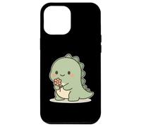 Dinosaure Kawaii avec Fleur Coque pour iPhone 12 Pro Max