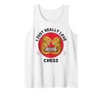 Dinosaure Kawaii I Just Really Love Chess Lover Débardeur