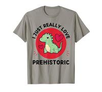 Dinosaure Kawaii I Just Really Love Prehistoric Lover T-Shirt