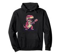 Dinosaure lance-guitare pour un moment musical épique Sweat à Capuche
