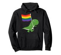 Dinosaure LGBT Rainbow Flag Pride Month Gay Lesbian Boy Kids Sweat à Capuche