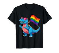 Dinosaure LGBT Rainbow Flag Pride Month Gay Lesbian Boy Kids T-Shirt