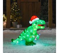 Dinosaure Lumineux Figurine de Noël en Acrylique