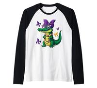 Dinosaure Mardi Gras Manche Raglan